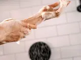 Washing arms with soft water from Kinetico